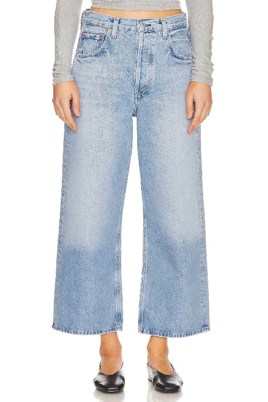 Warm And Comfortable Gaucho Vintage Wide Leg Jeans In Misty