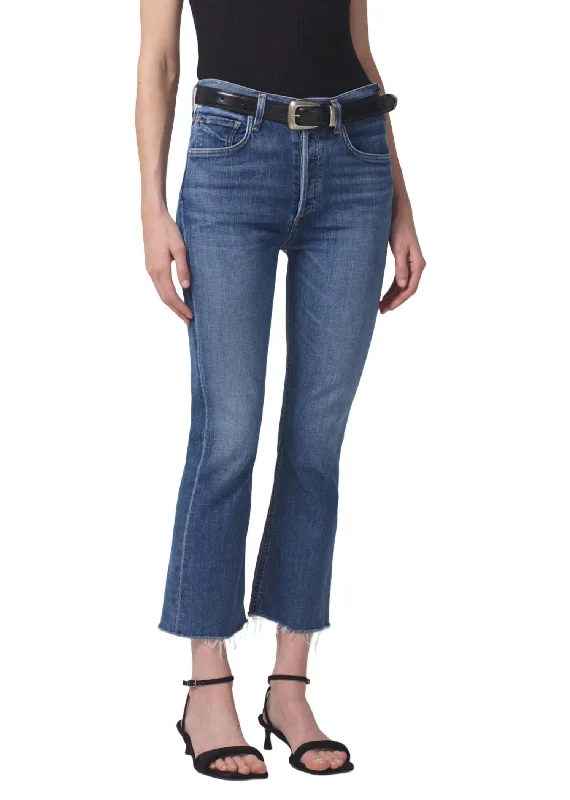 Design And Tailoring Isola Mid Rise Cropped Boot Jeans In Lawless