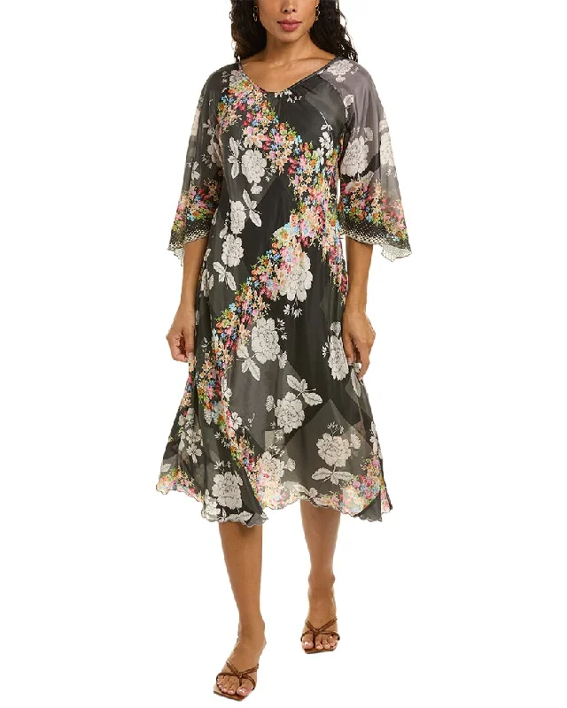 Designer Style Johnny Was Redland Raluca Silk Dress
