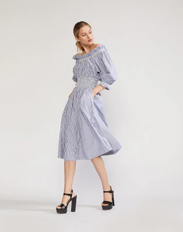 Elegant Tailoring June Off Shoulder Dress