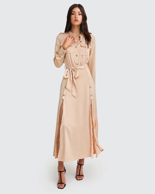 Simple And Comfortable Lover To Lover Maxi Shirt Dress