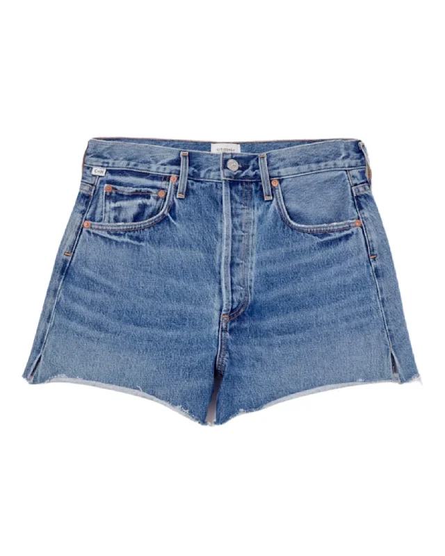 Street Charm Marlow Mid Rise Short In Amaretto
