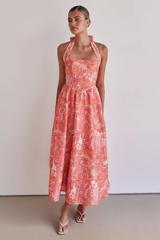 Playful Style Matteo Maxi Dress (Orange)