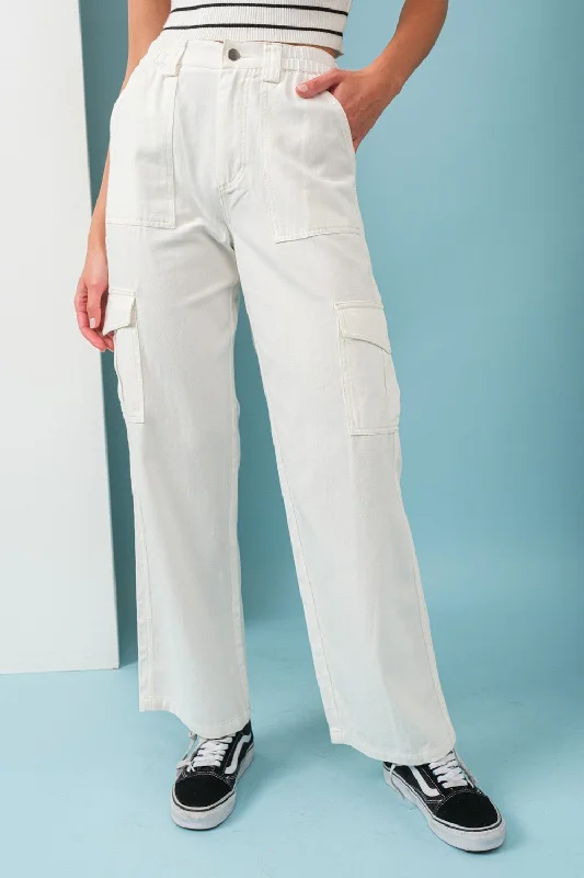 Diamond Series Papermoon Women's Jeans Stitch Cargo Pants High Rise
