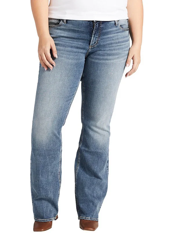 Girl Style Plus Elyse Womens Curvy Fit Slim Bootcut Jeans