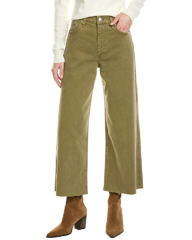 rag & bone The Andi High-Rise Sage Ankle Wide Leg Jean