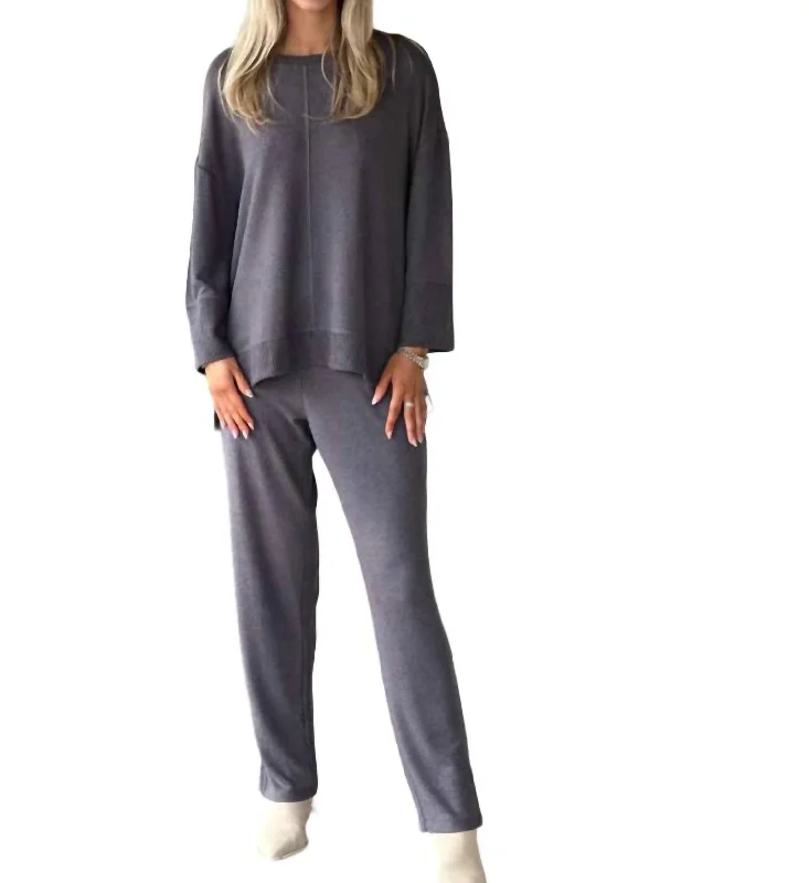Cute Style Reset Pant In Iron