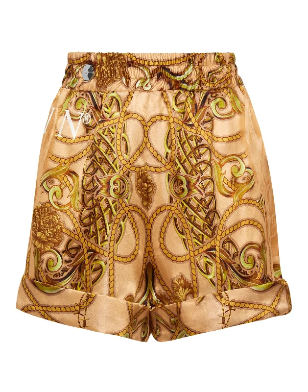 Personalized Clothing Silk Short Trousers New Baroque