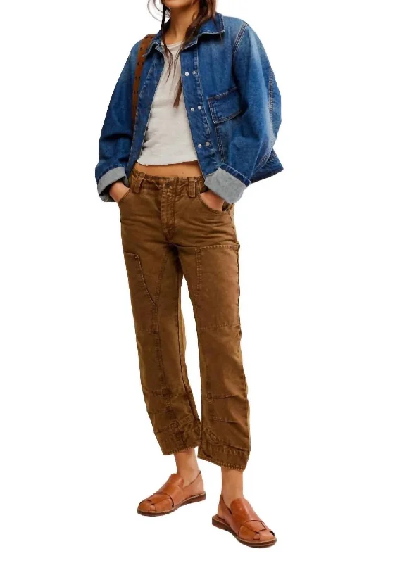 Stunning Fashion Supersonic Slim Pant In Breen
