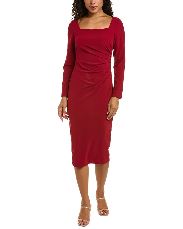 Casual And Casual Taylor Gathered Midi Dress