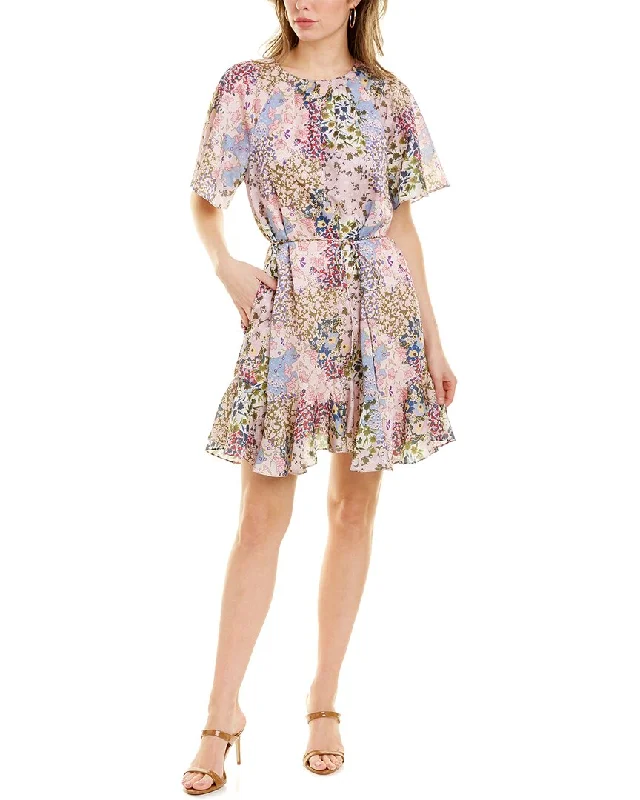 Ted Baker Fluted Hem Mini Dress