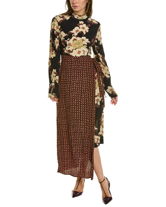 Celebrity Style TWINSET Cherry Blossom Maxi Dress