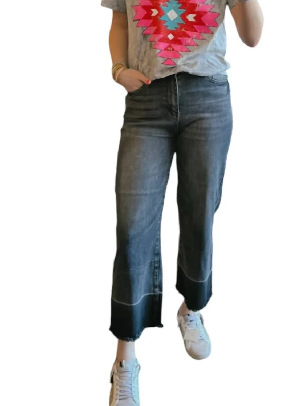Body Design Women's Crop Jeans In Grey