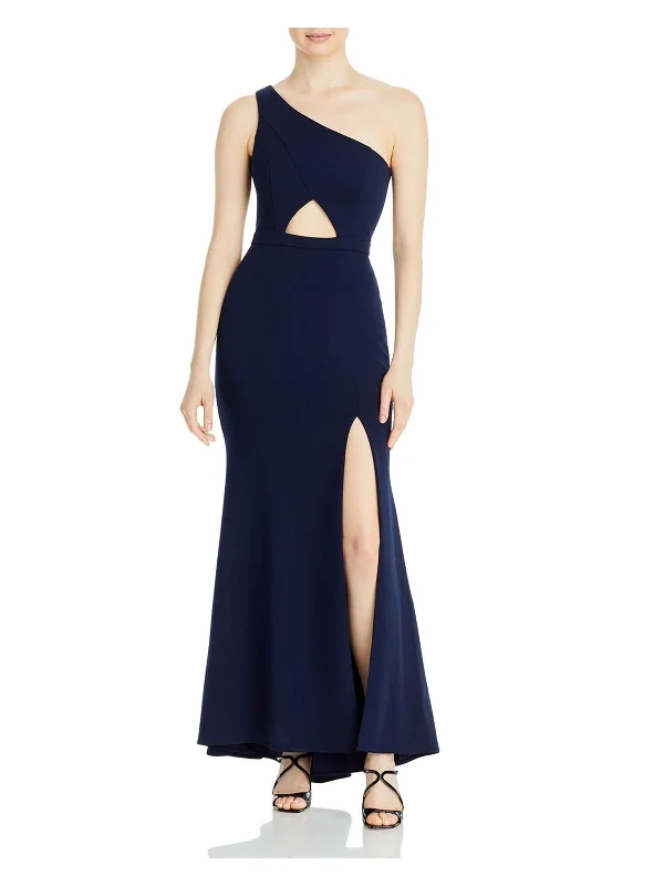 Comfortable Design Womens Cut-Out Maxi Evening Dress