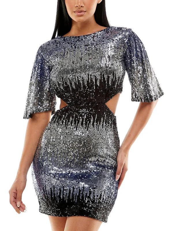 Customized Version Womens Cutout Mini Cocktail and Party Dress