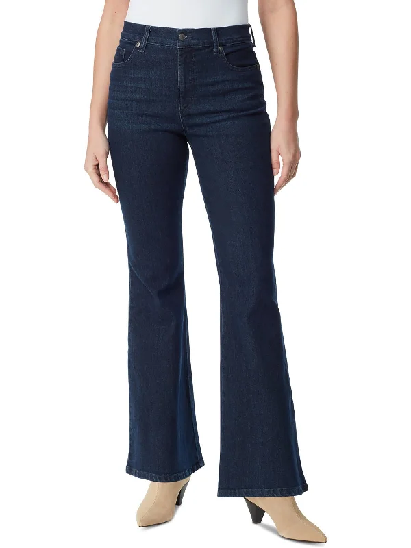 Cute Style Womens Dark Wash Slimming Flared Jeans