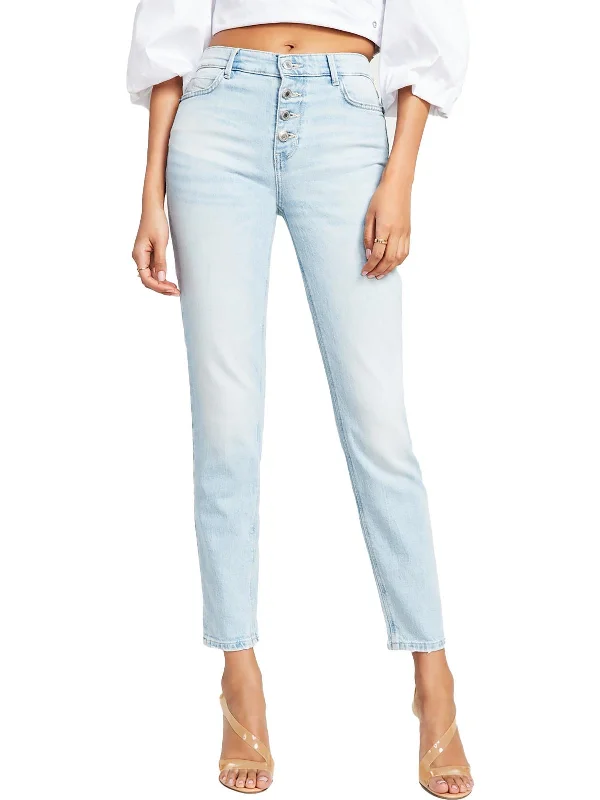 Knowledge And Elegance Womens Distressed Denim Skinny Jeans