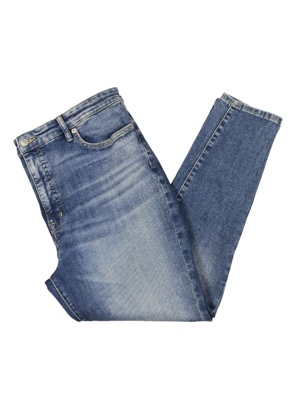 Diamond Series Womens High Rise Medium Wash Skinny Jeans