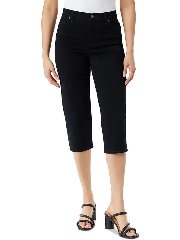 Wearable At Home Or Out Womens High Rise Slimming Capri Jeans