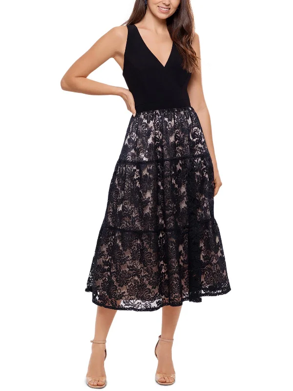 Casual Style Womens Lace Sleeveless Midi Dress