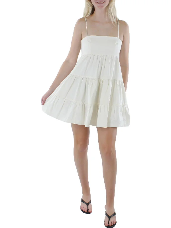 Urban Style Womens Lace Up Above Knee Mini Dress