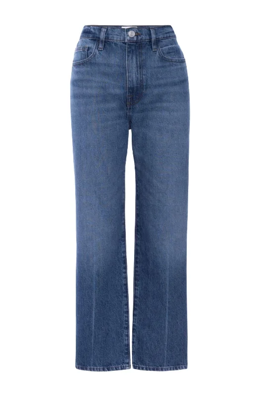 Stunning Fashion Women's Le Jane Crop Jeans In Mariner Clean
