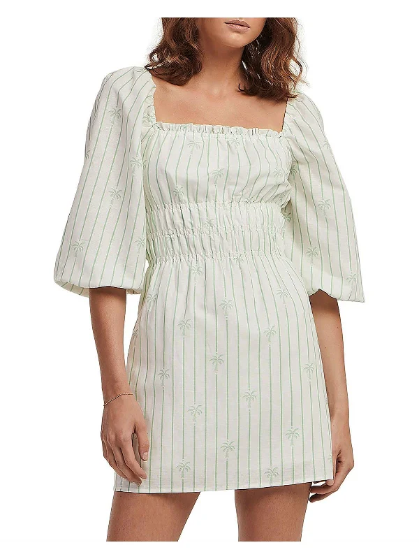 Classic Series Womens Linen Short Mini Dress