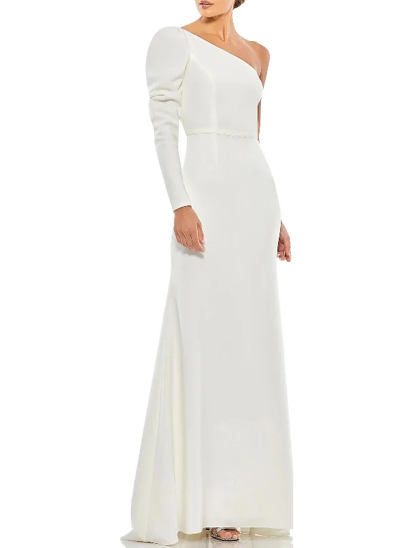 New Products Womens One Shoulder Long Evening Dress