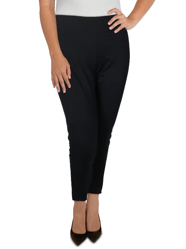 Celebrity Style Womens Pull On Stretch Straight Leg Pants