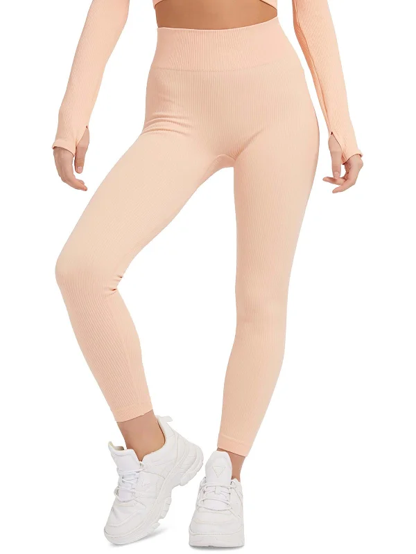 Wearable At Home Or Out Womens Seamless Ribbed Leggings