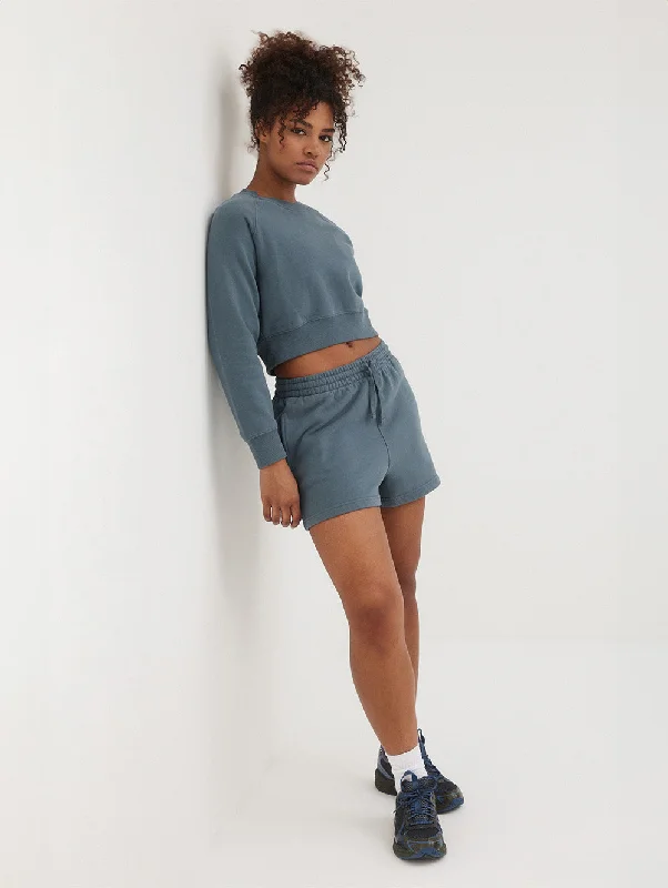 Slightly Flared Design Womens Smithy Eco-Fleece Shorts
