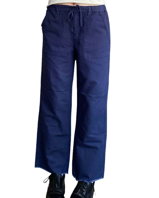 High-end Design Women's Vacation Pants In Indigo