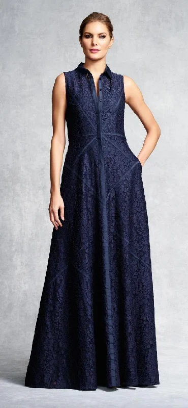 Classic Series Aidan Mattox - 54473060SC Sleeveless Lace Throughout Long Dress