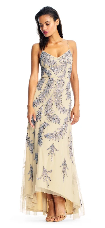 Eye-catching Personality Aidan Mattox - Sleeveless Sequin Adorned Hi-Low Dress MD1E202204SC