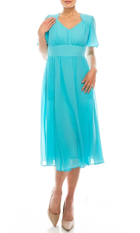 Denim Design Gabby Skye - 91220MGSC Chiffon A-Line Dress