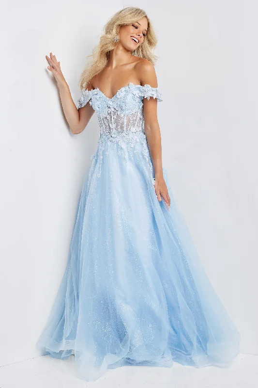 Cute Style Jovani 08295 Off the Shoulder Long Prom Dress
