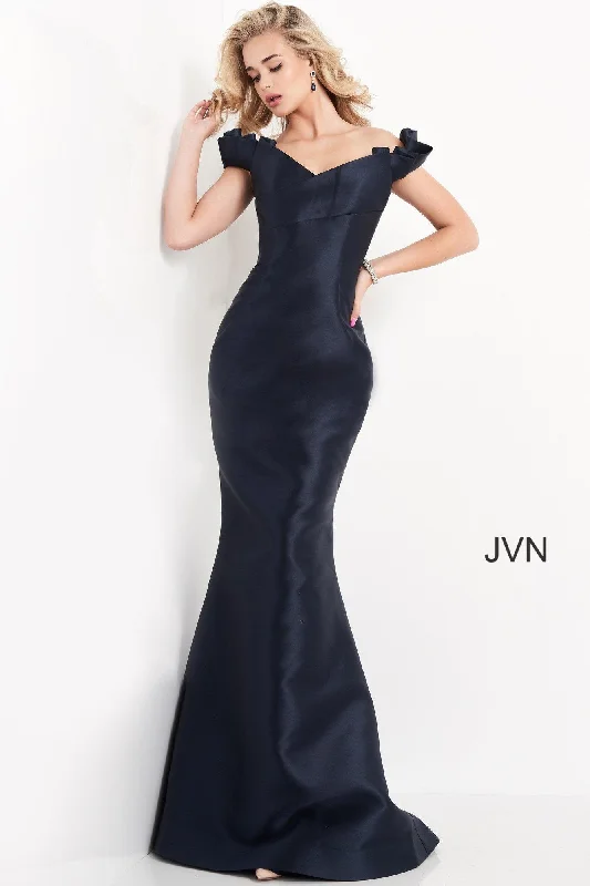 British Fashion Jovani 04717 Off Shoulder Mermaid Long Prom Dress