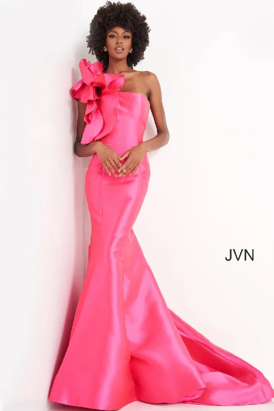 Ethnic Style Jovani 00650 One Shoulder Mermaid Long Prom Dress