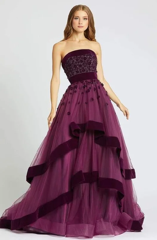 Relaxed And Casual Mac Duggal 66346 Long Prom Strapless Formal Dress
