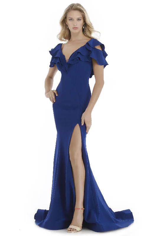 Luxury And Elegant Morrell Maxie - Low V-back Thigh-High Slit Sweep Train Dress 16064SC