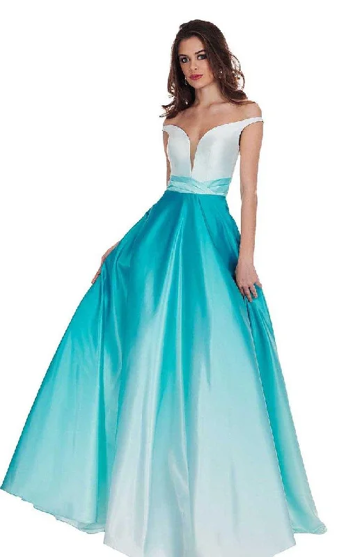 Sports Design Rachel Allan Long Off Shoulder Prom Dress 6552